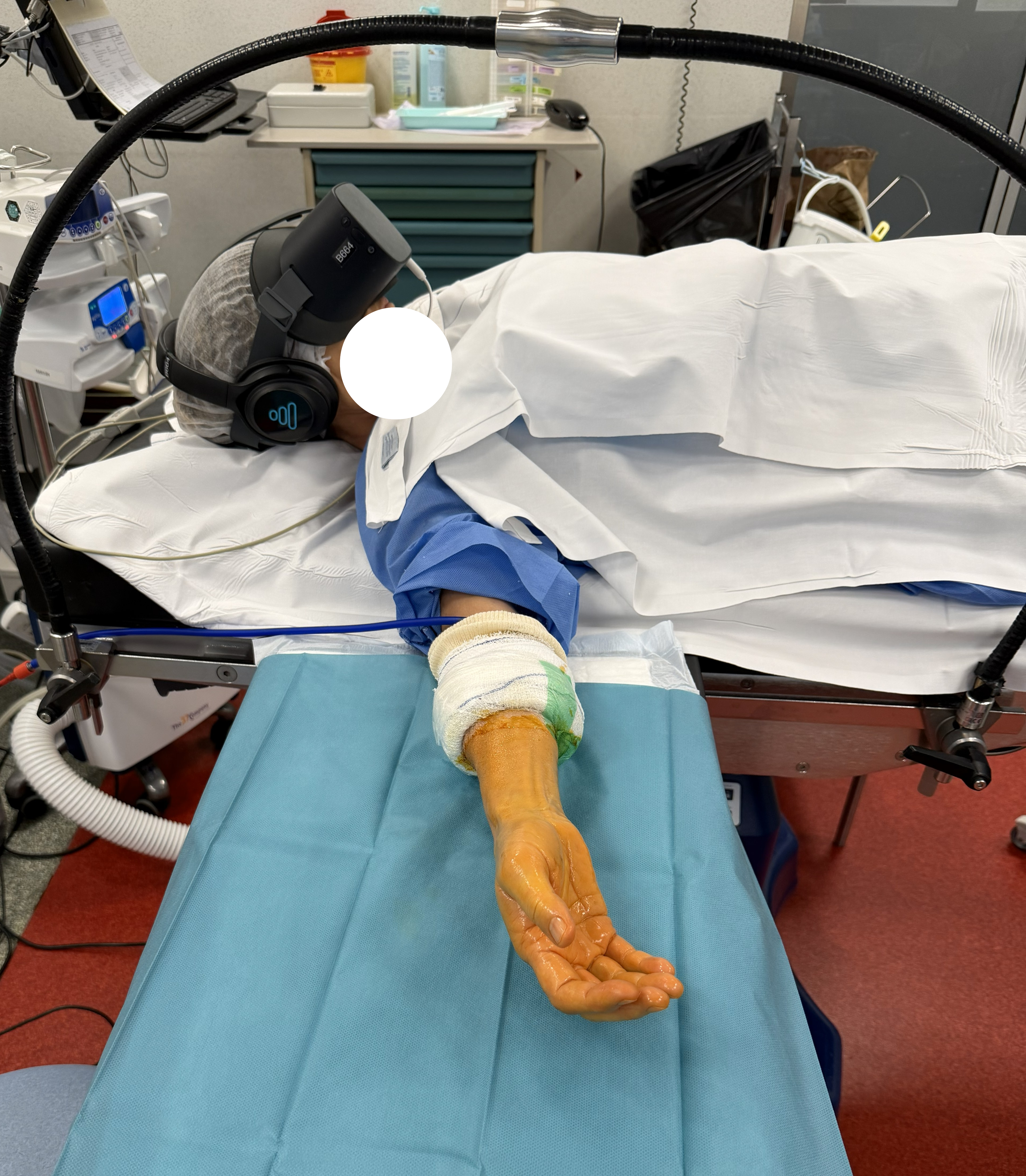 Utilisé pour une chirurgie de la main